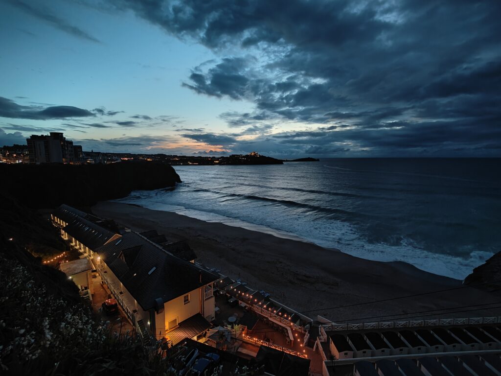 Newquay Cornwall Sunset Beach