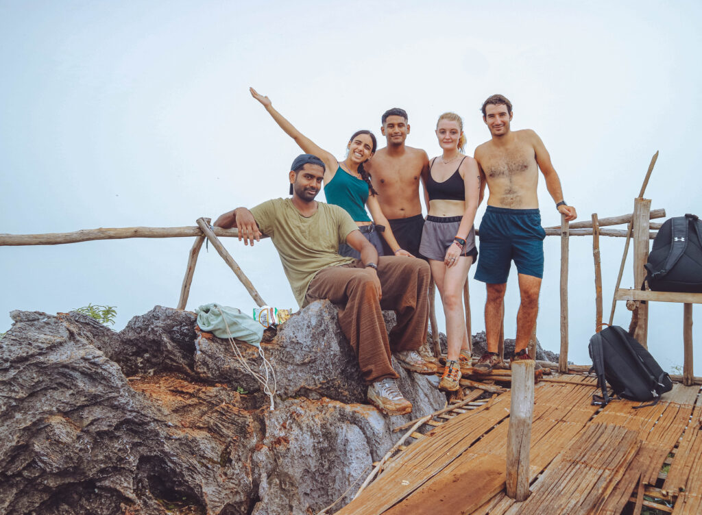 Group photo - solo travelling